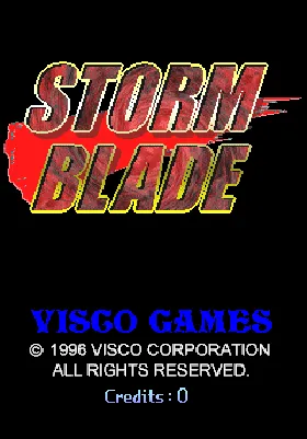 Storm Blade (US) screen shot title